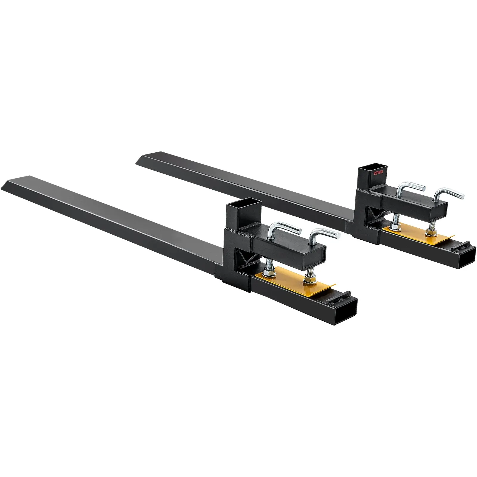 Pallet Forks, 4000 Lbs Capacity Clamp On Pallet Forks, 60 Tractor Bucket Forks, Heavy Duty Front Loader Attachment For Tractor,