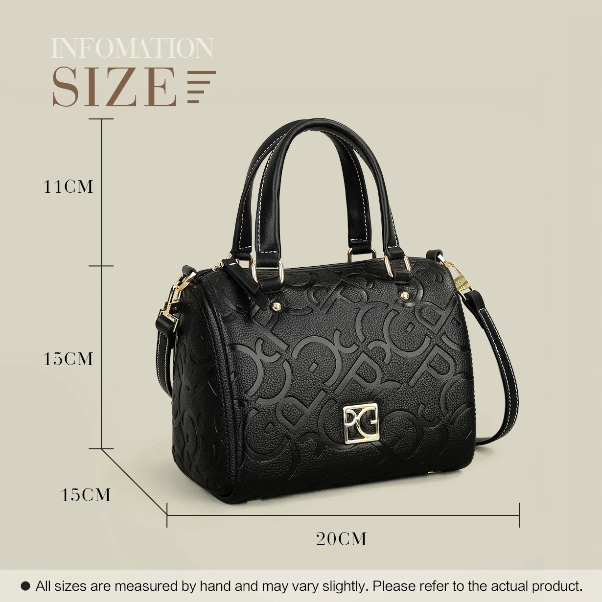 PG Retro-Stil Damen Große Kapazität Kissen-Tasche Designer Luxus Umhängetasche Klassisches Design Mode-Handtasche für Frauen – Detail 22