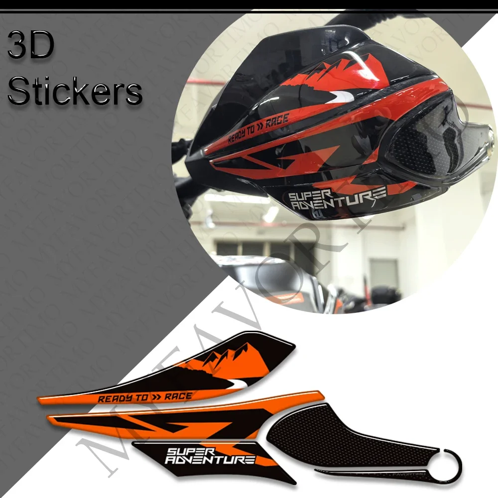 For 790 890 1050 1090 1190 1290 Adventure R ADV Motorcycle Hand Guard Handguard Handshield 3D Stickers moto Decals