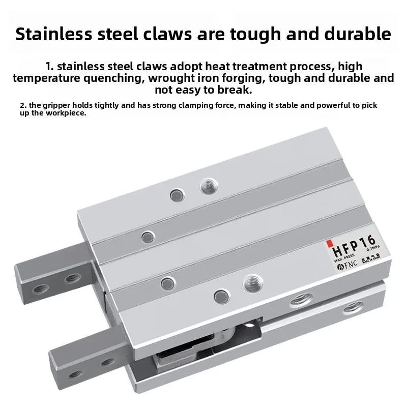 Standard Complex Mechanical Parallel Pneumatic Finger Cylinder Air Claw Clamp