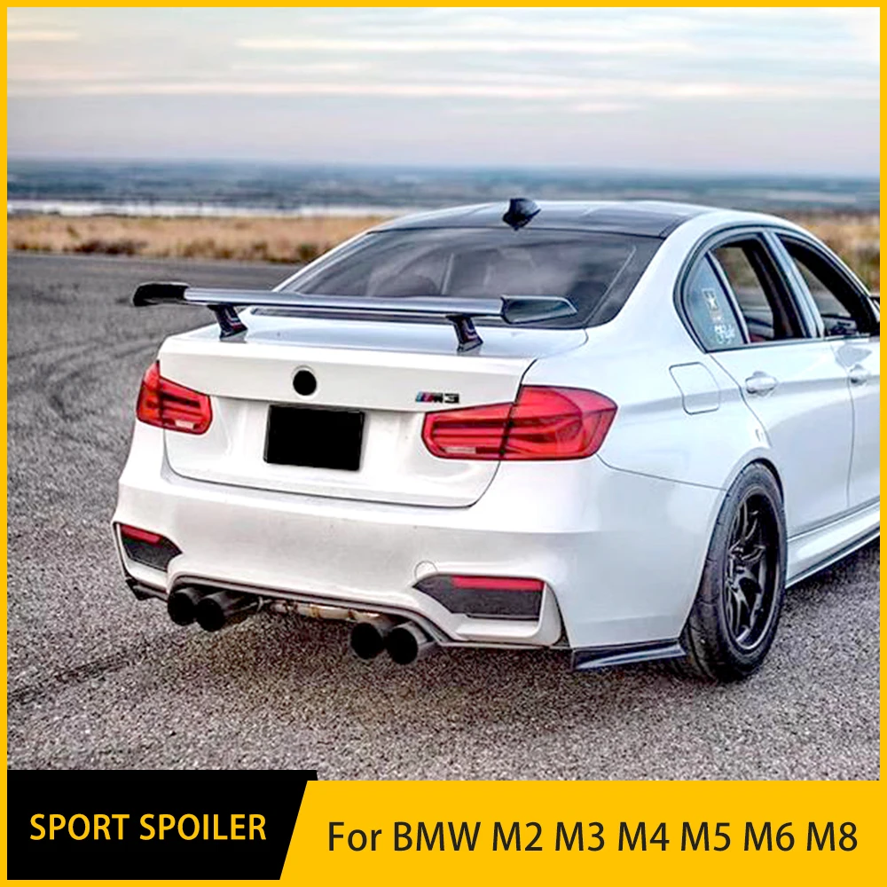 

MP Style Racing Sport GT Spoiler For BMW M2 M3 M4 M5 M6 M8 Wing Trunk Lid Black Carbon Exterior Tuning Upgrade Accessories