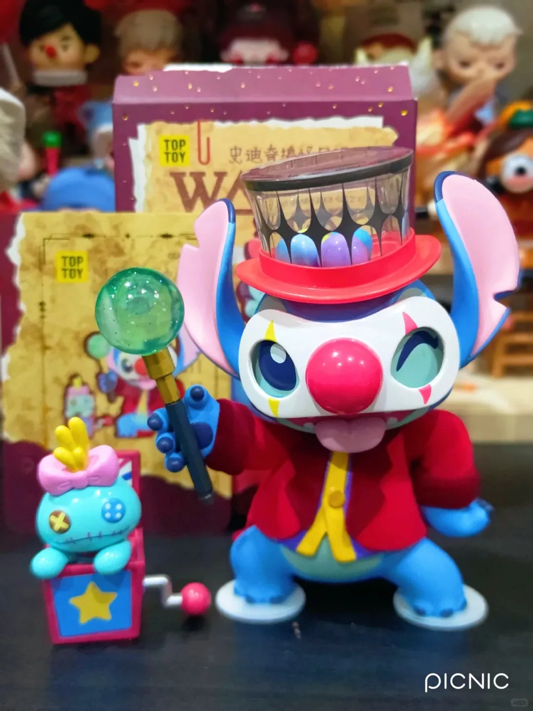 Disney Stitch Blind Box Weird Diary V2 Series Anime Figures Mystery Box Collectible Cute Pvc Statue Doll Children Birthday Gifts