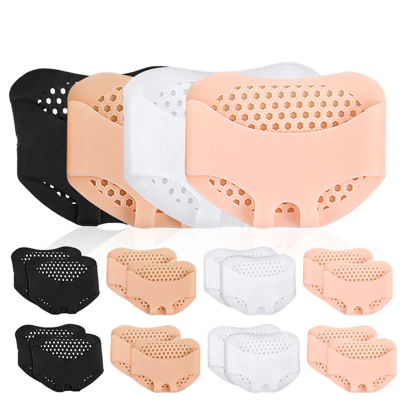 Silicone Forefoot Pads for Women High Heel Pain Relieve Inserts Breathable Foot Care Pads Half Shoe Insole Cushion Accessories