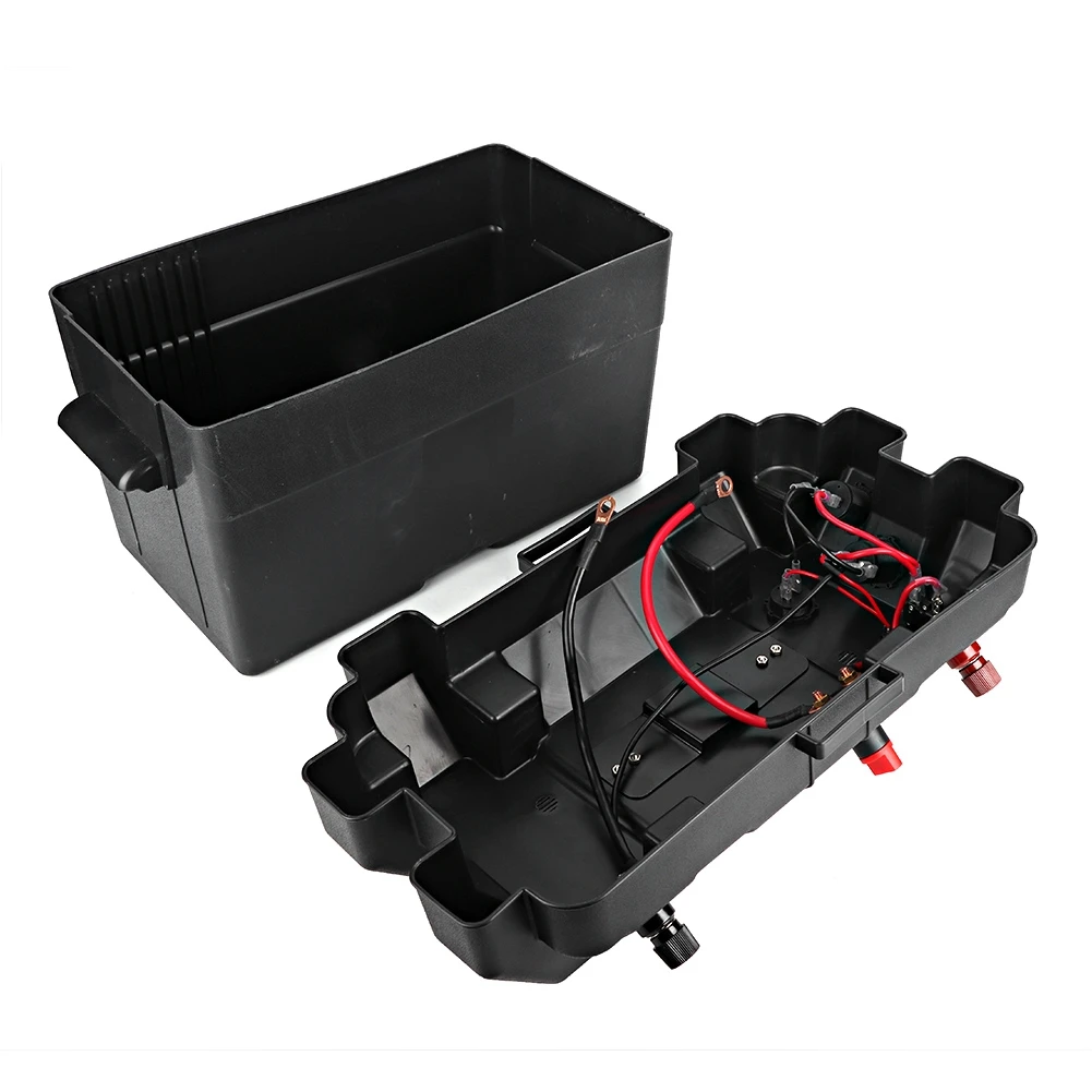 Plastic Minnkota Trolling Motor Power Center Station Battery Box USB &amp 12V  Port Minnkota Trolling Battery Box