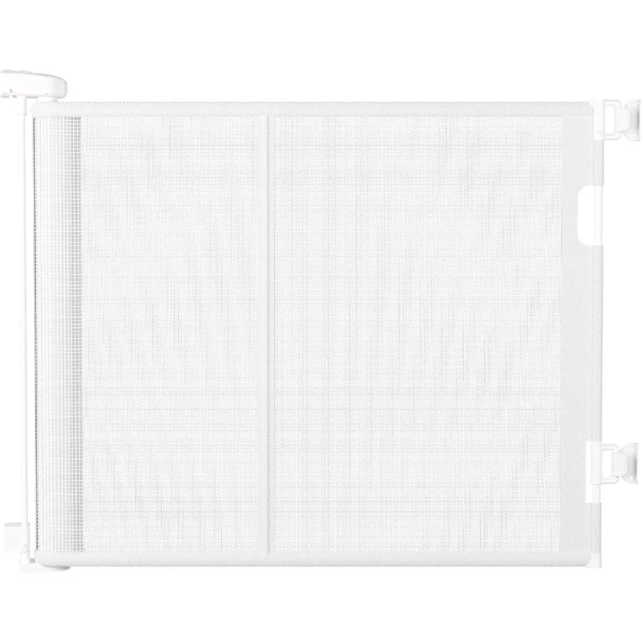 100 Inch Retractable Baby Gate, 34 Inch Tall Extra Wide Mesh Safety Gate for Open Floor Plans, Wide Doorways, Baby and Pet Barr