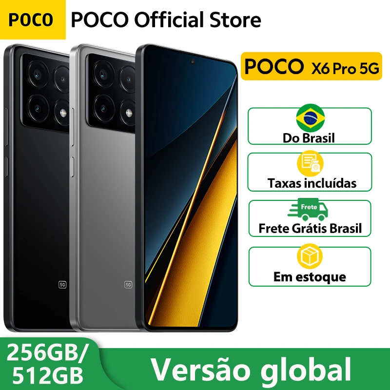 POCO X6 Pro 5G IVA incluidas Global Version Smartphone Dimensity 8300-Ultra 6.67