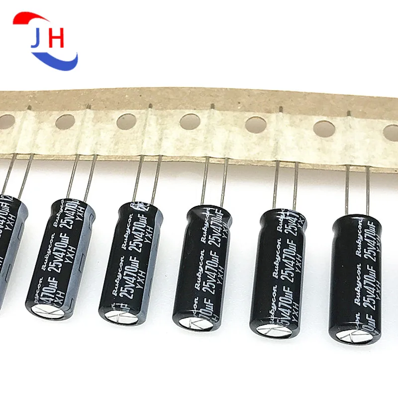 5/10PCS Electrolytic Capacitor 25v470uf 8*20 YXH High Frequency Long Life 3.5mm Pin Distance 25V 470UF