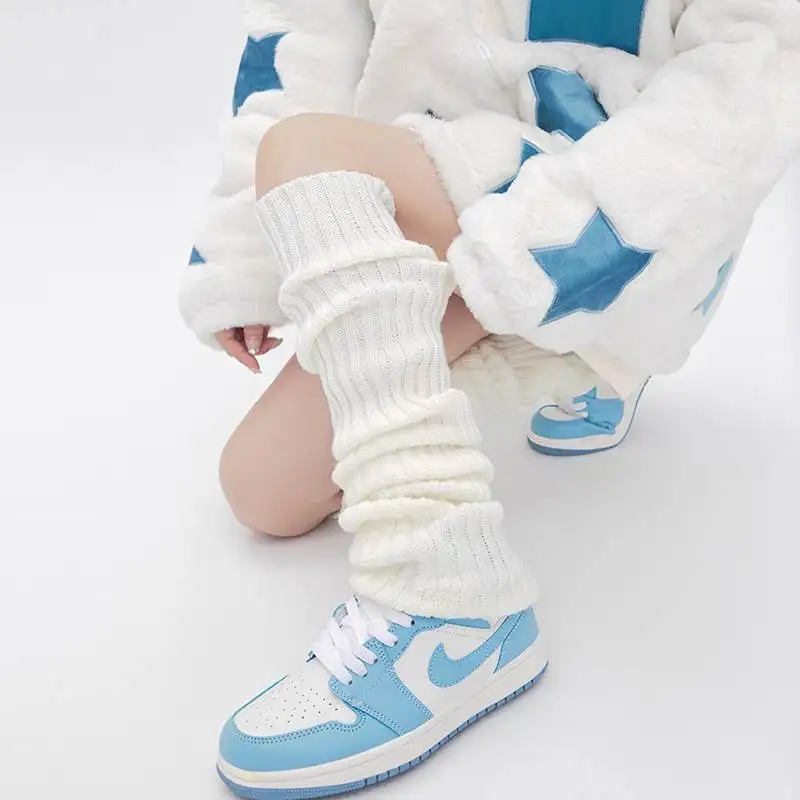 49CM White Thigh High Stockings Anime Cosplay Hosiery Women Girls Sweet Sexy Tights For Women Tights JK Lolita Cute Warm Sock image 3