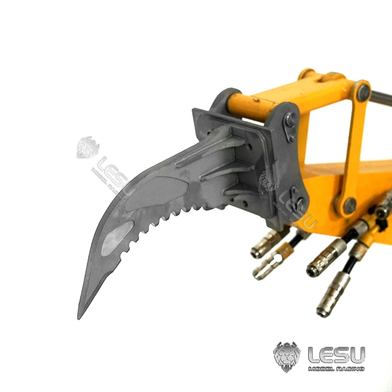 1/14 Simulation hydraulic excavator AC360 wheel excavation small short tail modification quick disassembly metal straight blade