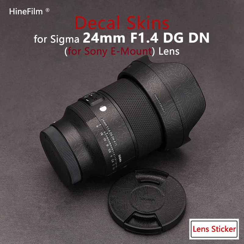 

Hinefilm Skin for Sigma 24 f1.4 E mount Lens Decal Skins for Sigma 24mm F1.4 DG DN Lens Protector 24f1.4 Cover Skins 24 1.4 Skin