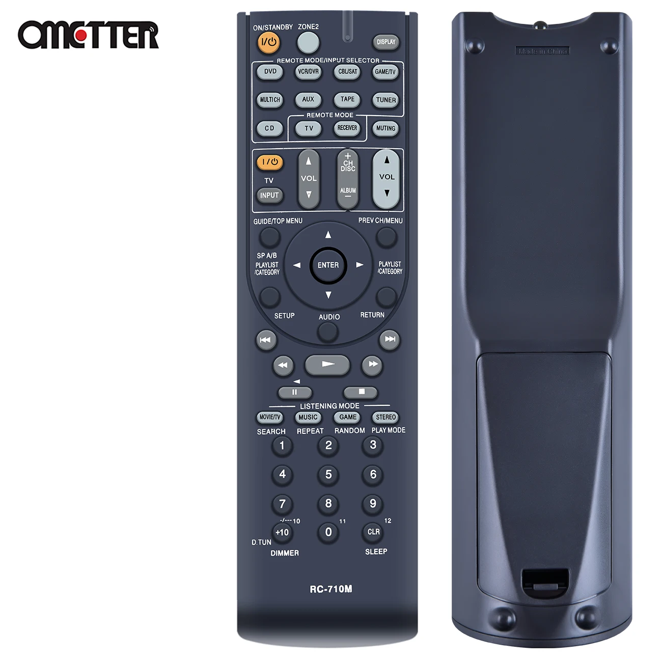 for Onkyo RC-710M RC-707M Channel AV Audio Video Receiver Remote Control TX-SR606S HT-S7100 TX-SR606B HT-R560 TX-SR702 HT-R667