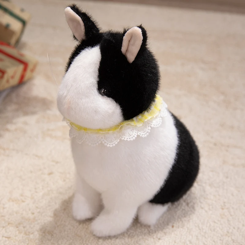 Conejo de imitación Kawaii de 14-30cm, almohada de muñeco de peluche, muñeco peludo bonito, juguete de conejito, decoración del hogar, regalo de Navidad