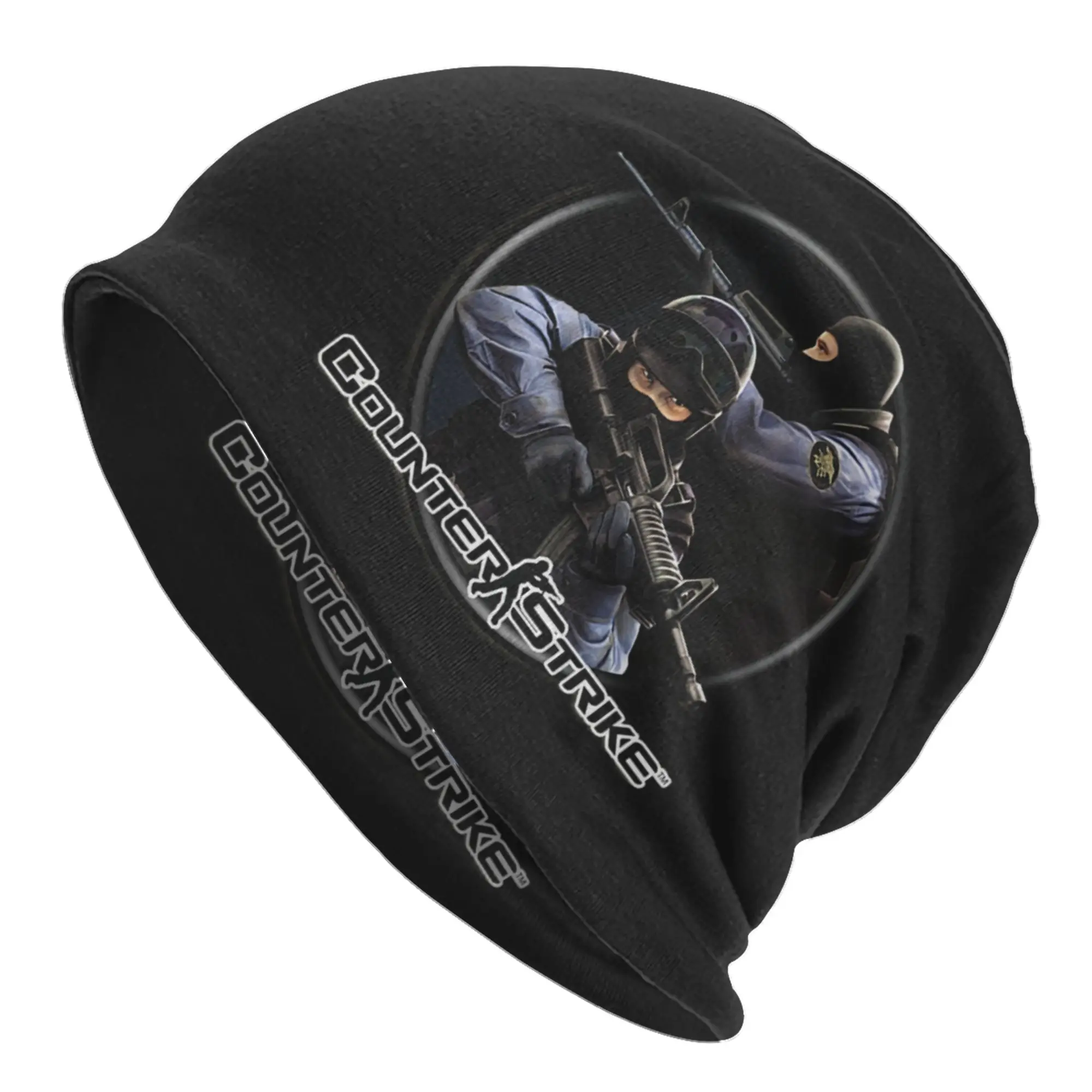 C-Counter S-Strike Shooter Video Game Skullies Beanies Caps Men Women Unisex Hip Hop Winter Warm Knitting Hat Adult  Bonnet Hats