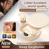For xiaomi TWS Sleep Wireless Earbuds M73 Bluetooth5.4 In Ear Stereo Hidden Earphones Noise Cancelling Headphones With Mic NEW