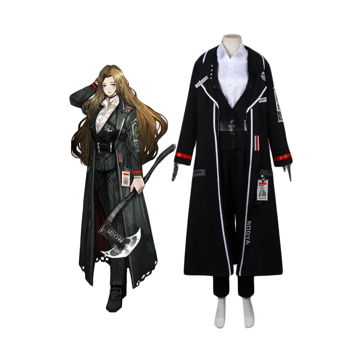 

Limbus Company Rodion Cosplay Costume Custom Made Full Set for Boys and Girls