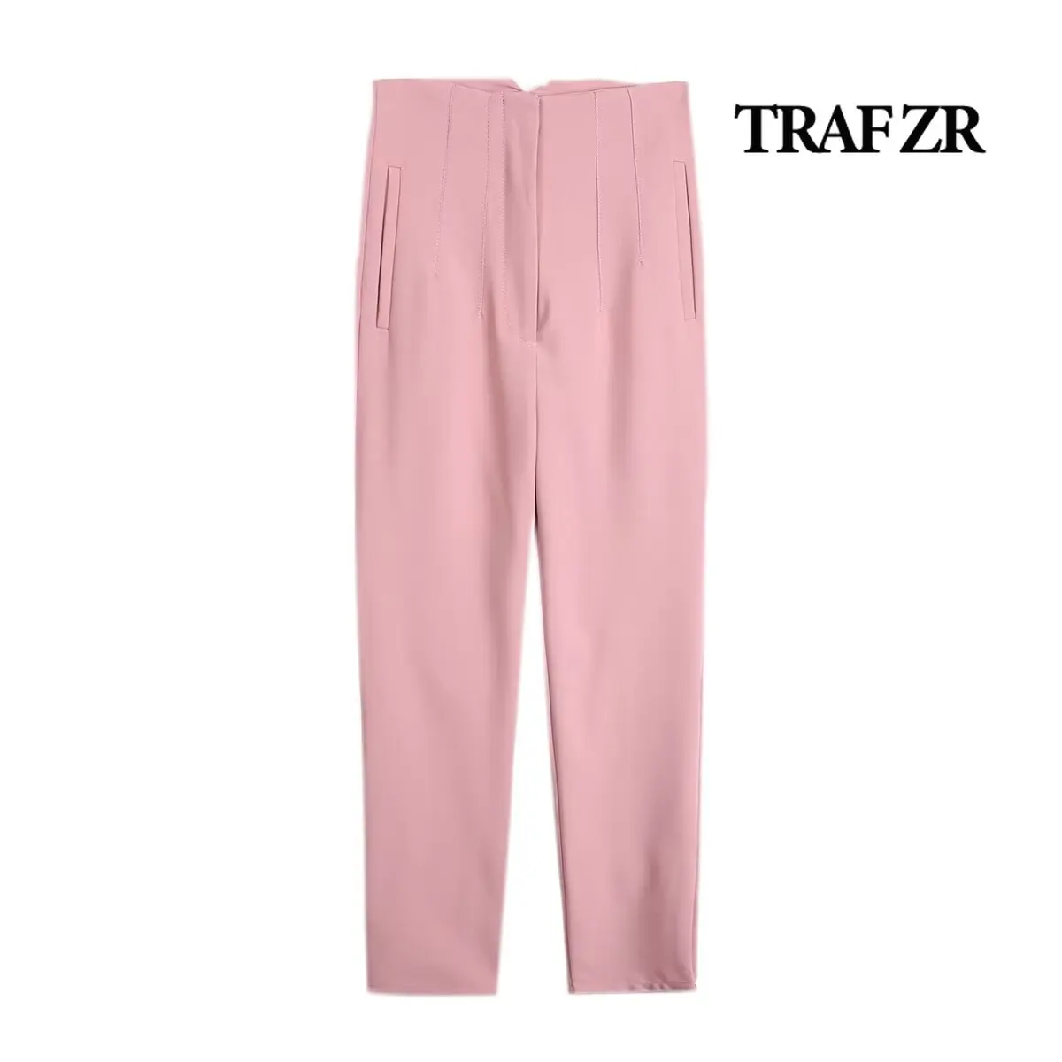 TRAF ZR Women Pants High Waist Modern Woman Elegant Women's Coquette Summer Baggy Casual Overalls 2024 Slacks Y2k pants