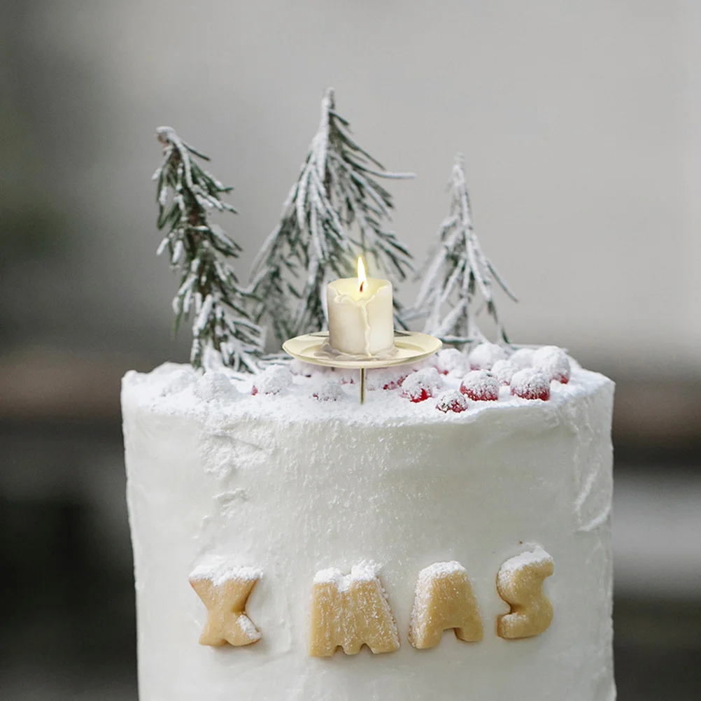 

4pcs Metal Pillar Plate Fixing Wreath Stand For Table Decor Tea Light Iron Holder Small Holder Home Wedding