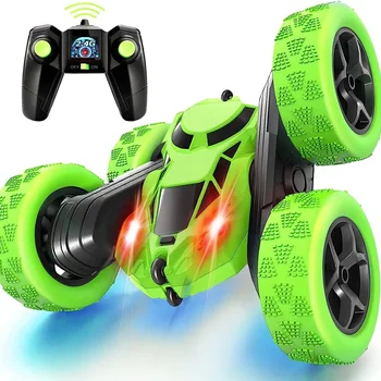 어린이용 양면 플립 RC 스턴트 카, 2.4Ghz 리모컨 자동차, 360 도 회전 오프로드, 어린이 장난감 선물