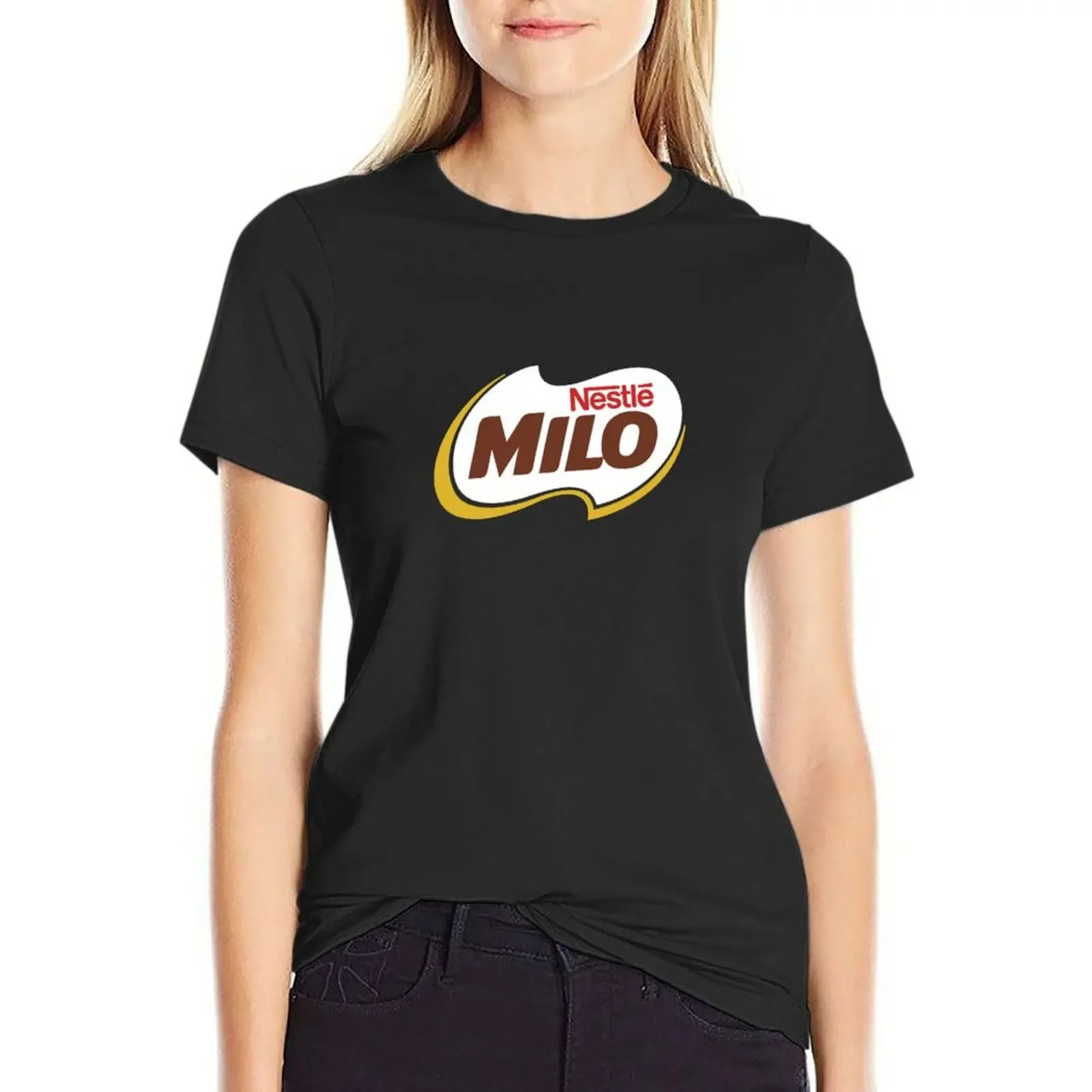 

Official Merchandise of Milo Chocolate T-shirt shirts graphic tees Short sleeve tee workout shirts for Women