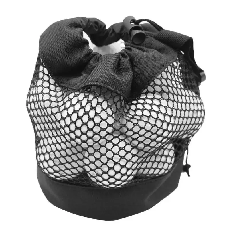 652F المحمولة كرة جولف حقيبة التخزين سعة كبيرة جولف كيس التخزين النايلون شبكة حقيبة للجولف والبيسبول وكرات التنس #5