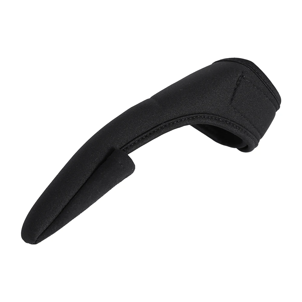 Zwarte comfortabele enkele wijsvingerbeschermer, unisex elastische bandhandschoen voor buitenvissen, werphandschoen met enkele vingers