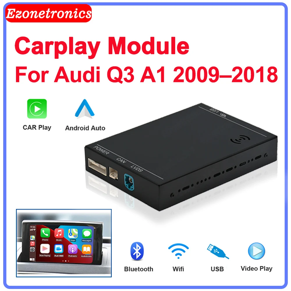 

OEM Screen Upgrade Interface CarPlay Android Auto for Audi Q3 A1 MMI 2G 2012–2018 Mirror Link AirPlay Car Play Function