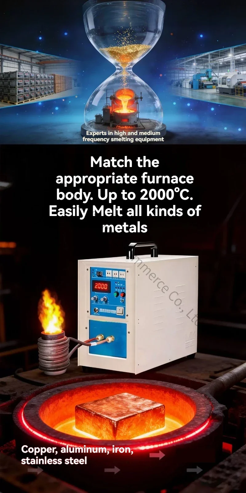 2026 High Frequency Smelting Furnace Melting Gold Steel Casting Alchemy Furnace Small Jewelry Melting Furnace