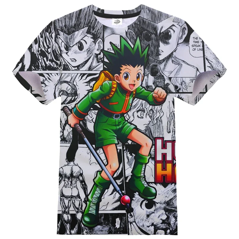 Japanese Anime Hunter 3D Printed Street Clothing Casual Fashion T-shirt Harajuku Unisex Loose Comfortable T-shirt Clothing