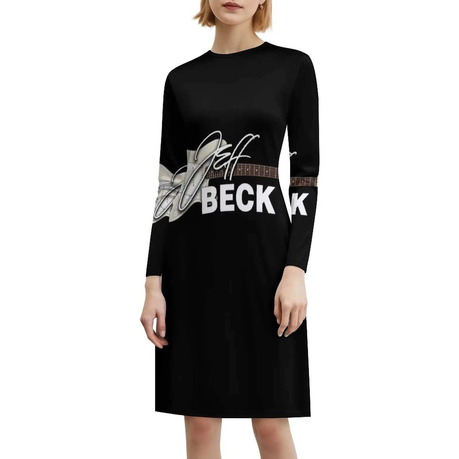 فستان عطلة مثير بشعار Jeff Beck للنساء لحفلات الشاطئ وأعياد الميلاد فستان قصير بشعار Jeff Beck Jeff Beck Tour Woman #6