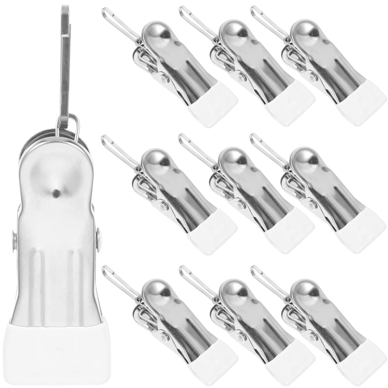

20 Pcs Stainless Steel Clothespins Windproof Quilt Laundry Pegs Clothesline For Fixation Clips Miniature