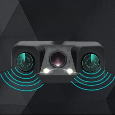 Rear View Camera with 170 Degree Horizontal Viewing Capability and Detection Functionality for Standard Vehicle Mounting