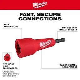 Milwaukee 48-32-6400 Quick-Twist Wire Connector Socket 1/4