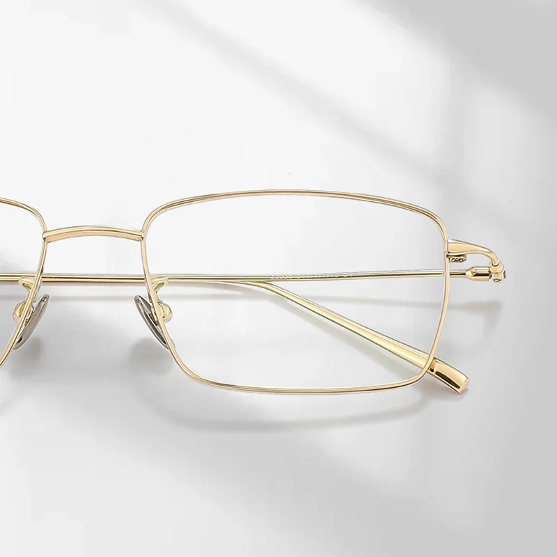 Ceofy Men Titanium Half Rim Eyeglasses Frame Ultra-Light Myopia Optical Prescription Glasses Frame New Men Eyewear High Quality