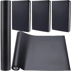 1pc 55 x 11.8” PU Leather Book Cloth Black for A4-A8 Books Binding Smooth Leather Surface Polyurethane Coated Non-Woven