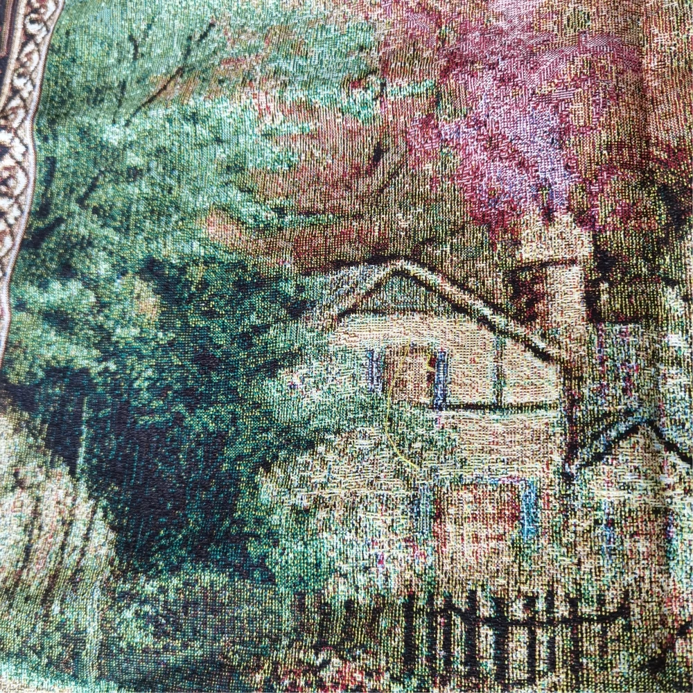 Fanreey Exquisite Belgium Tapestry Pastoral Scenery Hometown Bridge 88X138cm, GT-GXQ0016