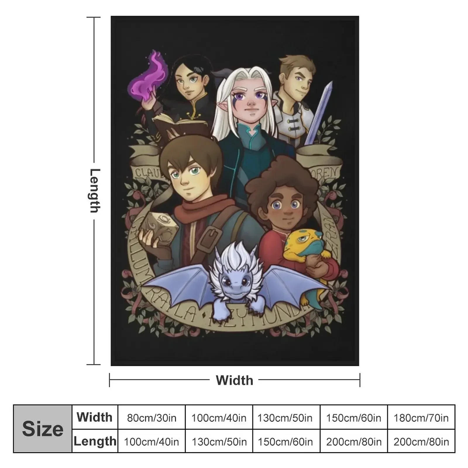 the dragon prince 21 Throw Blanket Multi-Purpose Hair Quilt For Sofa Thin Luxury Thicken Blankets For Bed Blankets