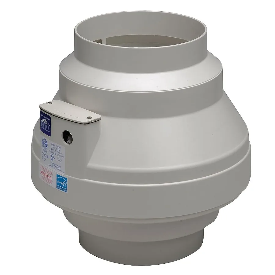 FR 110 Inline Centrifugal Duct Fan with Molded Housing for HVAC Systems 4 Size High Efficiency and Low Noise Operation Ideal fo