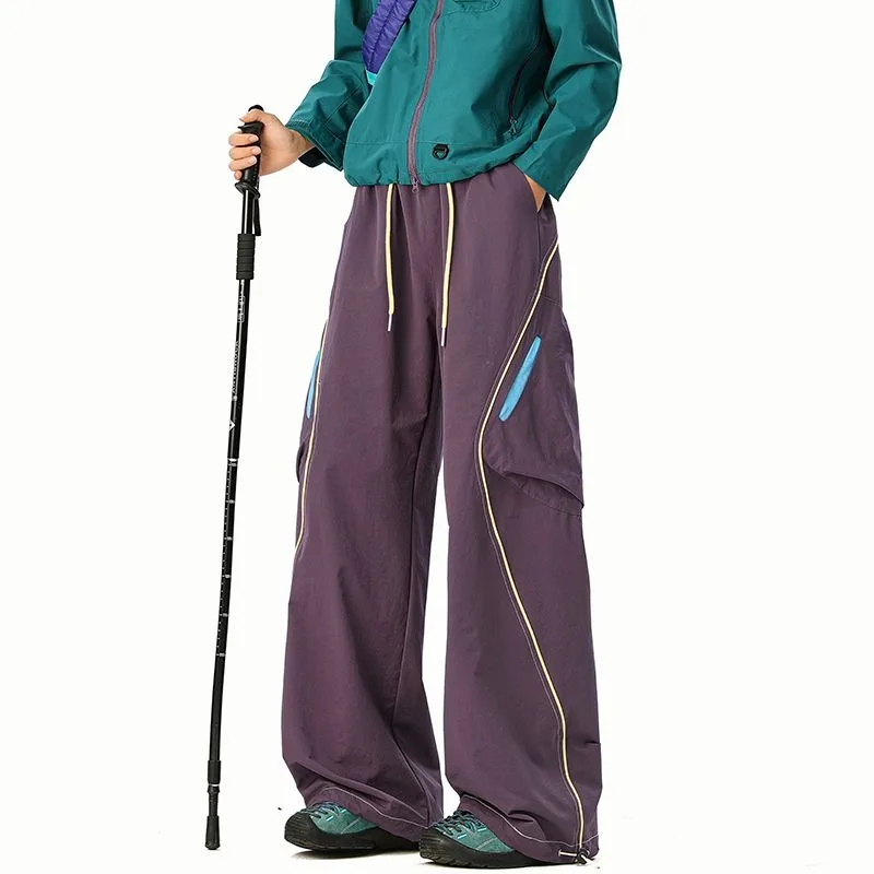 Picture 5: Outdoor Color-blocking Functional Style Men's Autumn Trend Loose Sportswear Casual Pants Hiking Mountaineering Workwear Pants