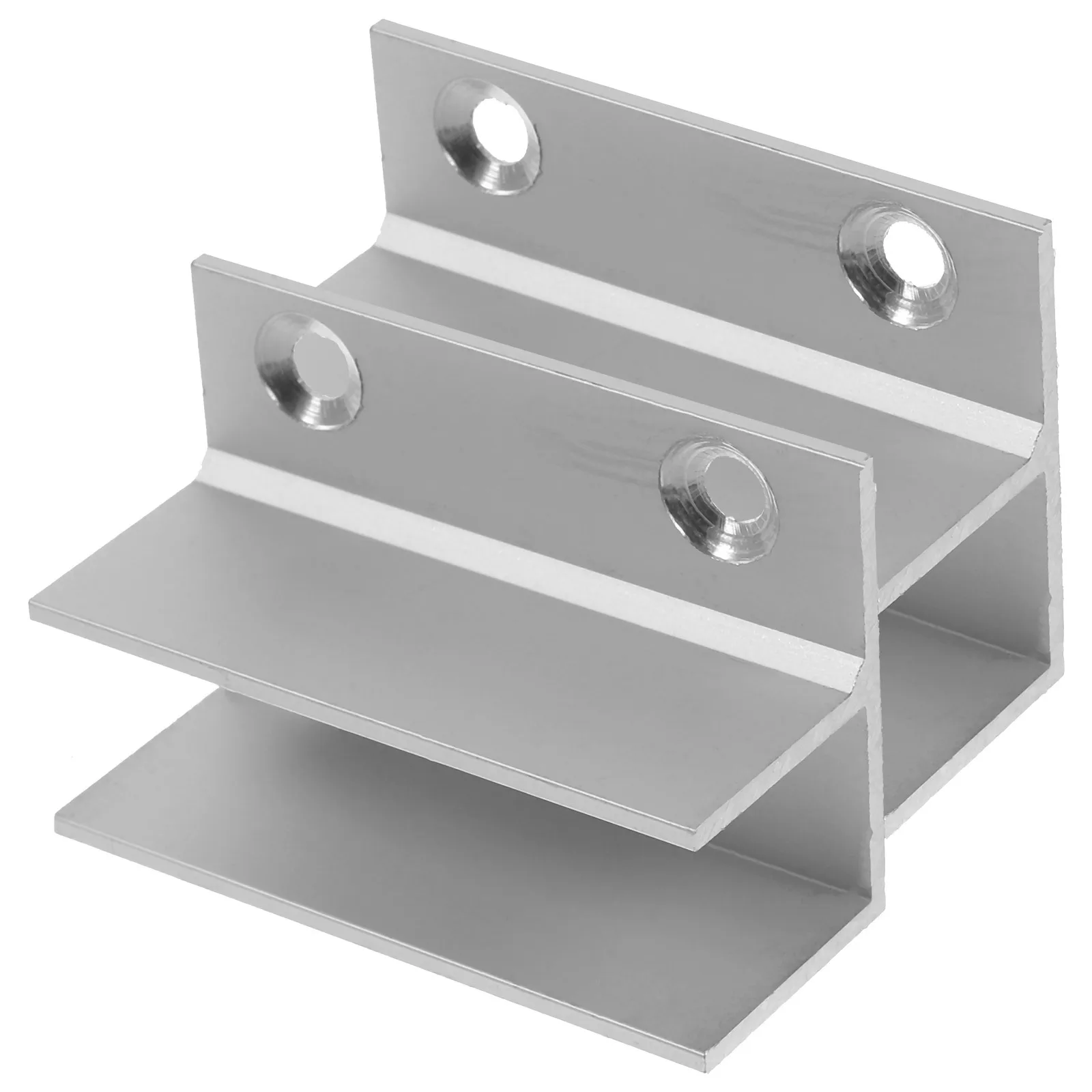 

2pcs Sliding Aluminum Shower Guides Floor Mount Barn Shower Bottom Guide Door Guides Track Keeper Barn Door Stopper