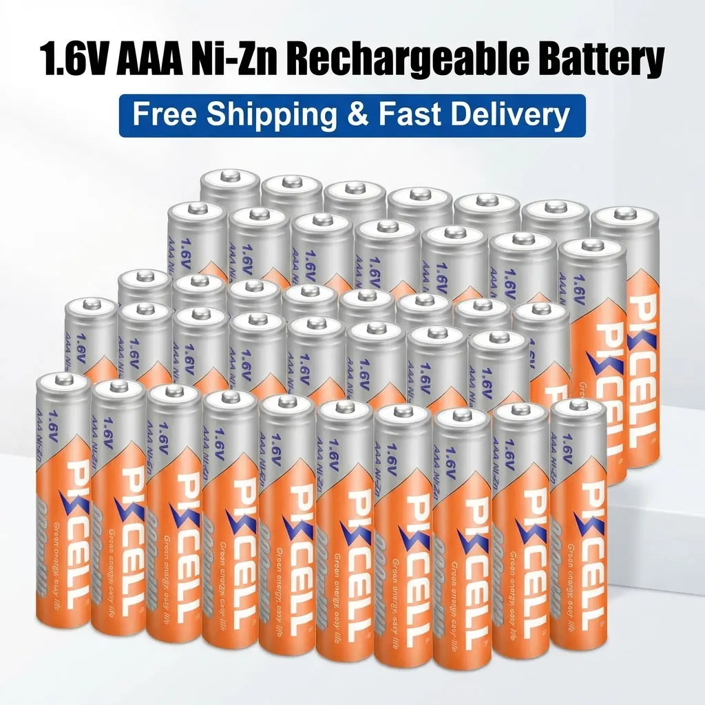 

Ni-Zn AAA 1.6V 900mWh Rechargeable Battery NiZn 3A Battery For Wireless Keyboard & Microphone