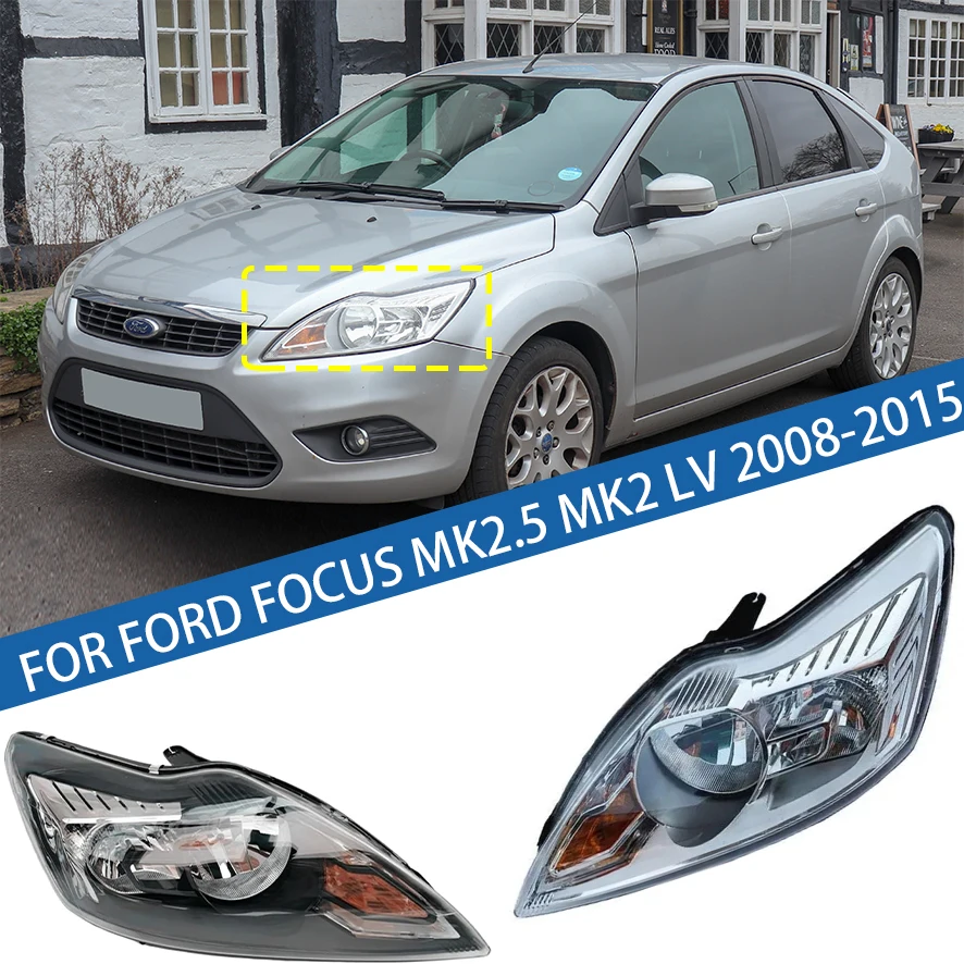 

Для Ford Focus Mk2.5 MK2 LV 2008 2009 2010 2011 2012-2015 передний бампер, фара дальнего света, указатель поворота