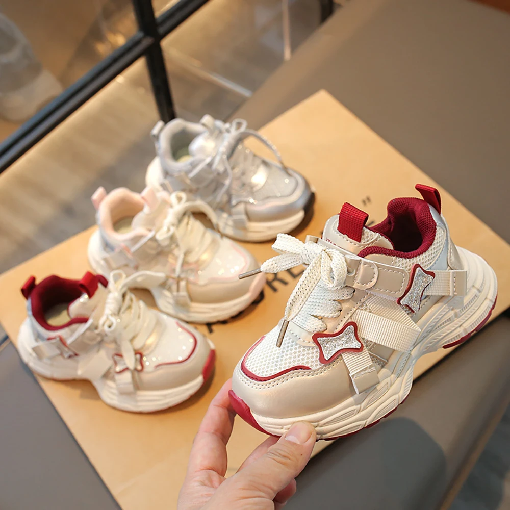 

Breathable Boy Sport Shoes Children New Trend Fashion Teenager Kid Sneakers Girl Anti Slippery Soft Soled Gender Neutral Sneaker