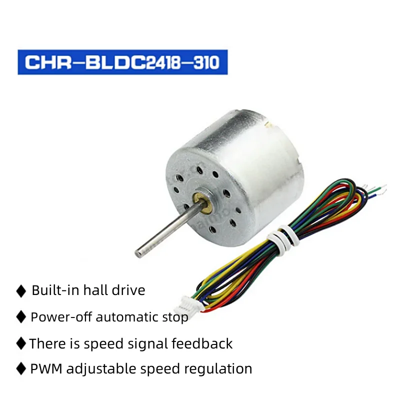 

BLDC2418-310 Mini DC Brushless High Speed Long Shaft Motor 24V12V6V