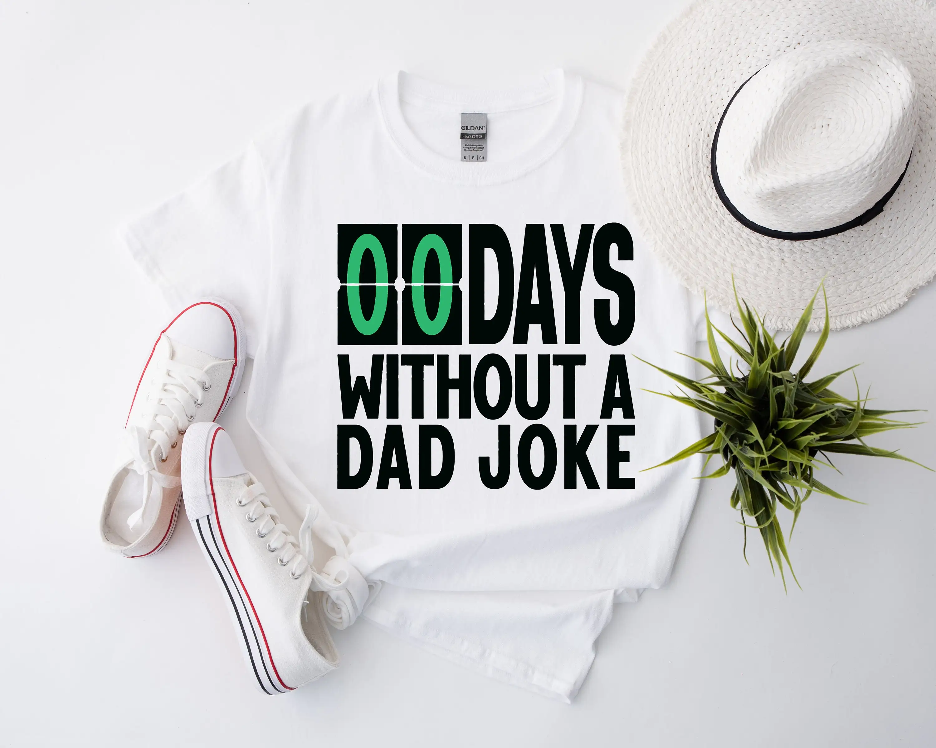 Zero Days Without A Dad Joke Funny T Shirt Daddy Best Ever For Husband