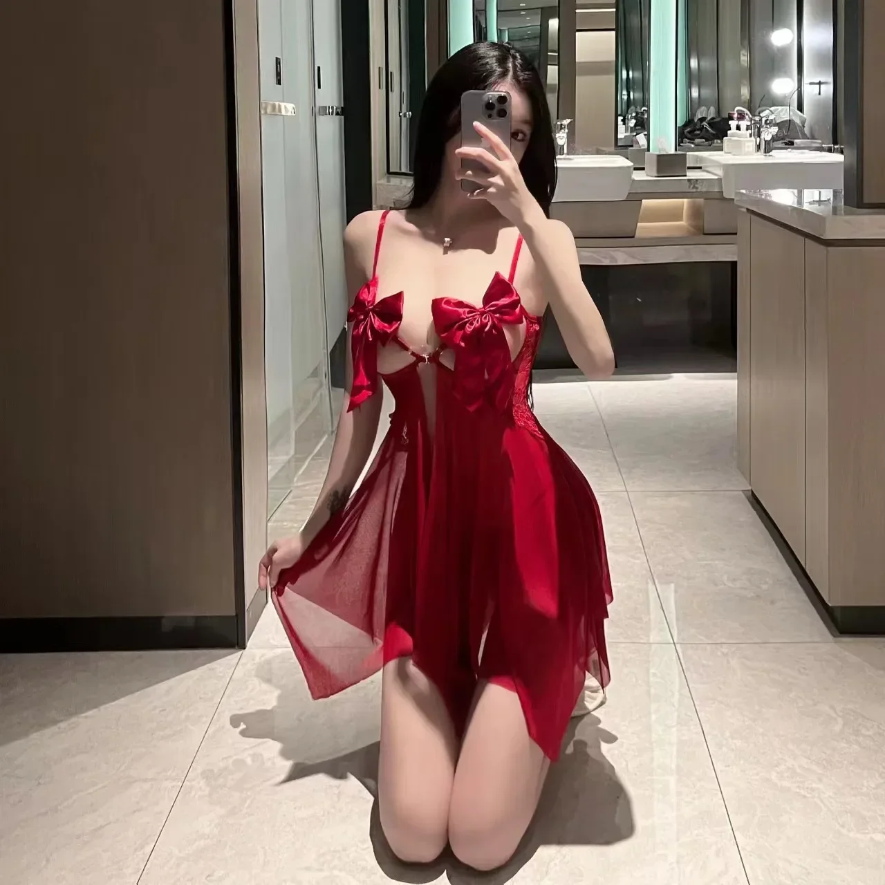 Sex Clothes Open Crotch Bra Lace Sleepwear Erotic Hot Sexy Costumes Wedding Erotic Bodysuit Women Babydolls Dress Sexy Lingerie