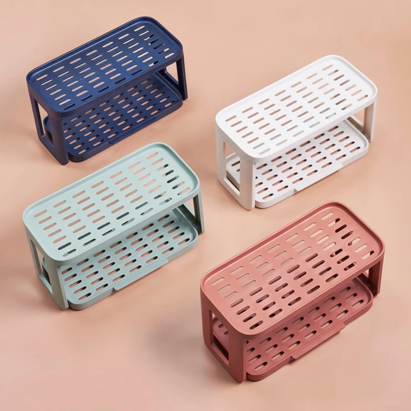 2 Tier Home Seasoning Storage Rack Spice Organizer Rack Standing Rack Multifunction Kitchen Organizer