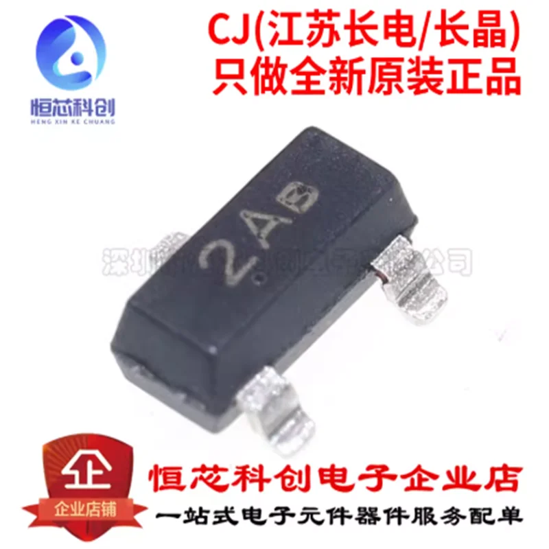 Original Genuine MMBT3906 2A SOT-23 PNP Transistor -40V 0.2A Surface Mount Bipolar Junction Transistor