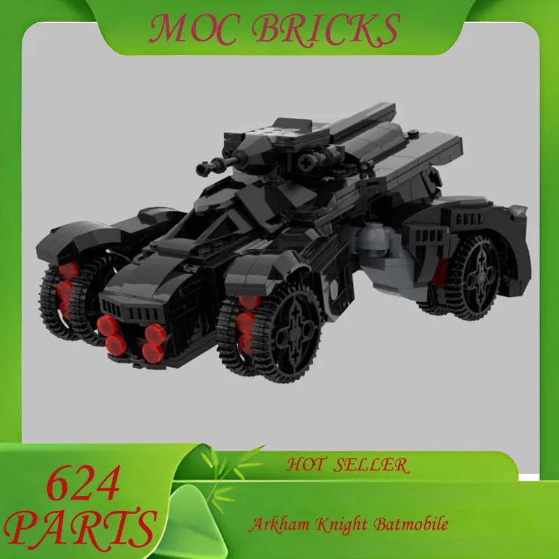 

Custom 624PCS Technical Arkham Knight Batmobile UCS MOC Car Vehicle Technical DIY Set Toy for Birthday Child Holiday Gift