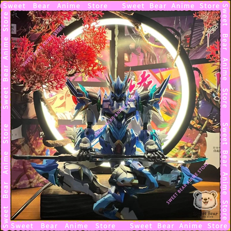 

Action Figure Mecha Assembly Toy LED Light Circle Model Ring Ambient Light Base Background Decorations Anime Peripherals Toys