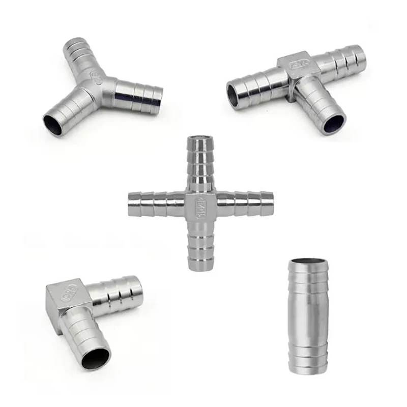 

Крючок для шланга из нержавеющей стали 304, Т-образный Y-образный крест, четырехходовой 6, 8, 10, 12, 14, 15, 16, 19, 20, 25, разделитель воды и газа